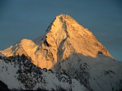 13 K2 North Face At Sunset From K2 North Face Intermediate Base Camp